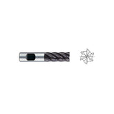HSS-PM 6 Flute 35° Helix Regular Length JET-POWER End Mills Flat shank EE882 Series - Big-tools Industrial Supply Tools for Metal Cutting